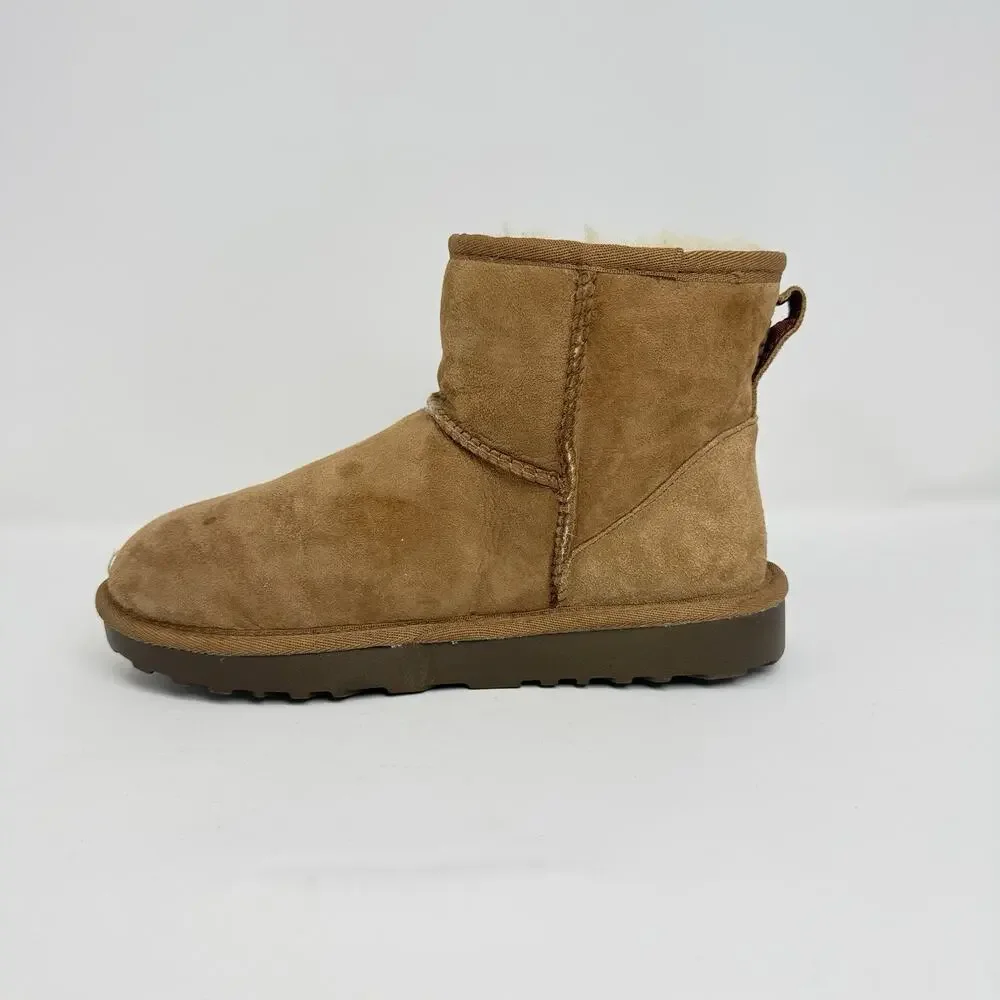 Kirkland Signature Women’s Size 7 Tan Sheepskin Shearling Ankle Boots